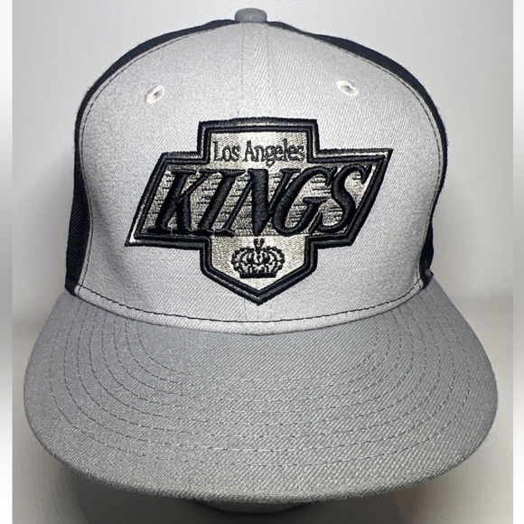 New Era Other - New Era Los Angeles Kings Team Embroidered Black Gray hat cap Snapback NHL